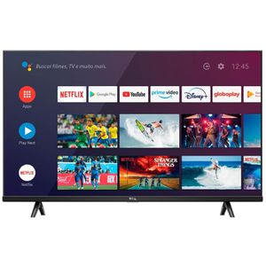 Smart TV SEMP TCL LED 40", Full HD HDR, HDMI, USB, 60Hz, Modo Gaming, Google Assistant, Android, Borda Fina, Preto - 40S615 [CASHBACK]