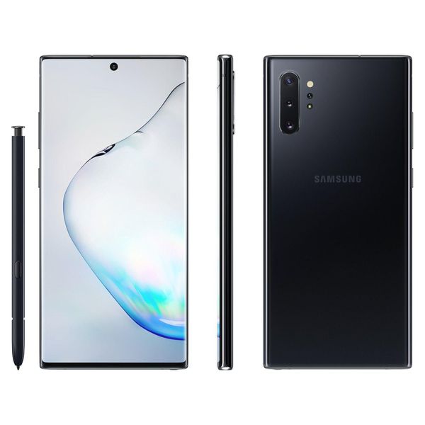 [APP + CLIENTE OURO] Smartphone Samsung Galaxy Note 10+ 256GB Preto 4G - 12GB RAM 6,8” Câm. Quadrupla + Câm. Selfie 10MP