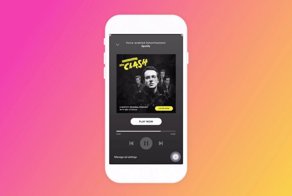 Spotify está testando interação por voz com anúncios