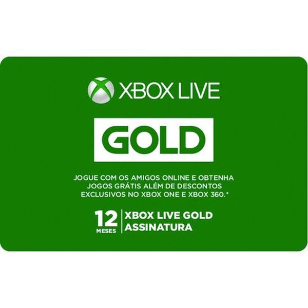 Gift Card Digital Xbox Live 12 Meses [Cupom e 2% de cashback]