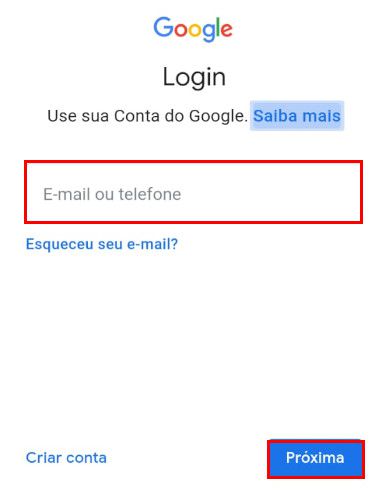 Efetue o login com a sua conta do Google (Captura de tela: Matheus Bigogno)