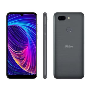 Smartphone Philco PCS02SG Hit Max 128GB Cinza - 4G 4GB RAM Tela 6” Câm. Dupla + 8MP [CUPOM]