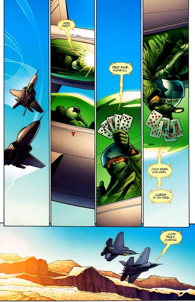 A primeira vez que uma HQ mencionou o apelido Highball para o Lanterna Verde Hal Jordan foi em 2005 (Imagem: Reprodução/DC Comics)