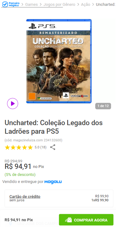 Jogo Uncharted: Coleção Legado Dos Ladrões - PS5 - Naughty Dog - Jogos de  Ação - Magazine Luiza