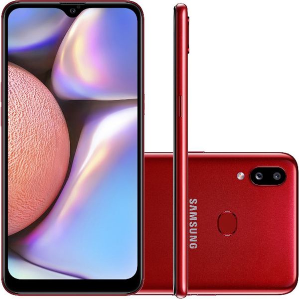 Smartphone Samsung Galaxy A10s - Vermelho