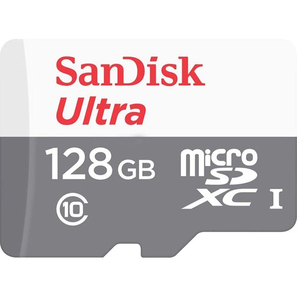 Cartão Microsd Sandisk Ultra 128Gb Cl 10 80Mb/S Lacrado
