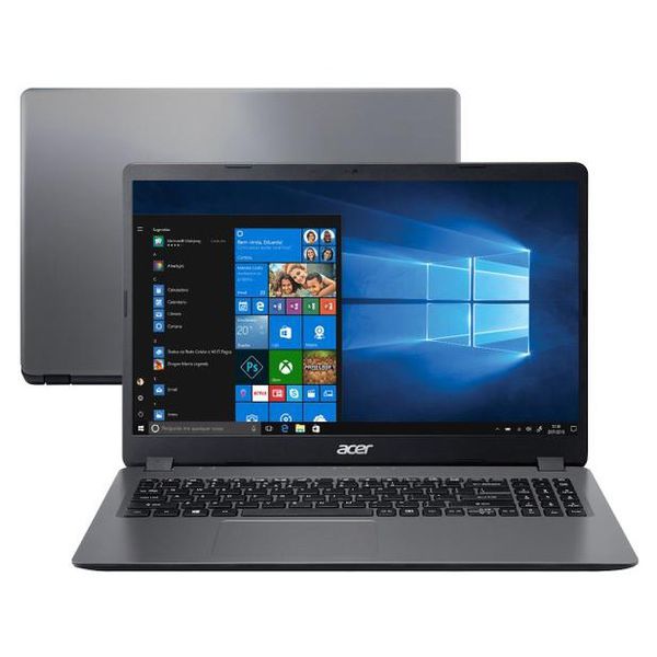 Notebook Acer Aspire 3 A315-56-3090 Intel Core i3 - 8GB 256GB SSD 15,6” LED Windows 10 [APP + CLIENTE OURO + CUPOM]