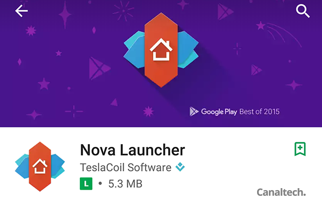 O Nova é um launcher voltado para os usuários que querem personalizar o Android e está disponível gratuitamente na Play Store