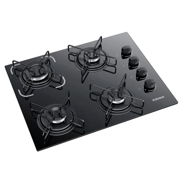 PIX | Cooktop 4 Bocas Itatiaia Essencial Preto Bivolt