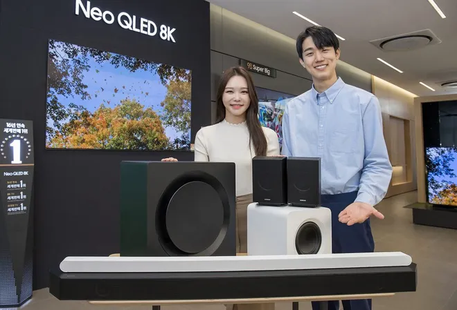 Dupla de soundbar chegam primeiro à Coreia do Sul (Imagem: Divulgação/Samsung)