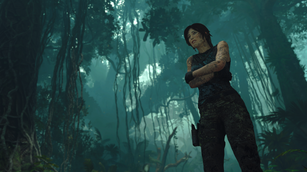 Às vezes a própria Lara Croft destoa do restante do cenário, aparecendo com expressões estranhas e cara chapada, sem qualquer realismo