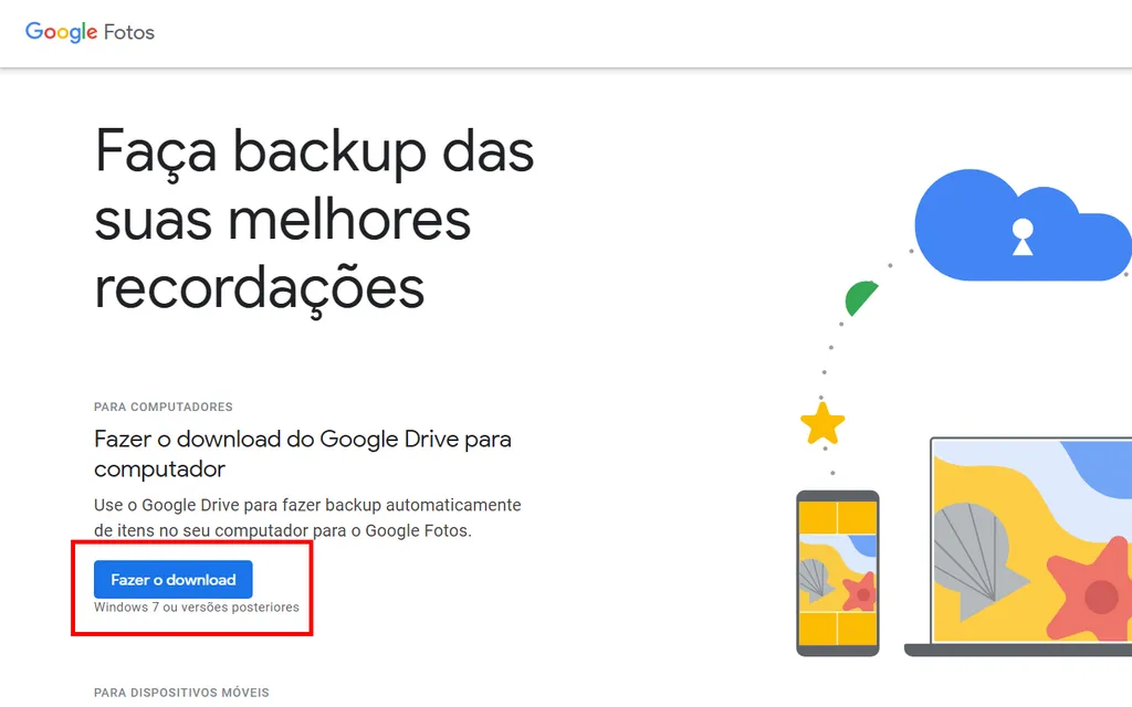 Faça o download do aplicativo do Google Drive para desktop