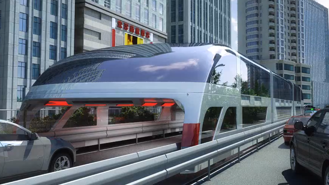 China pretende construir ônibus-túnel para reduzir trânsito nas ruas