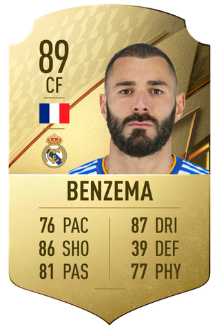 Card de jogador FIFA 22