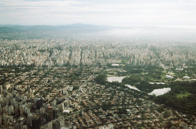 Cidade vista de cima