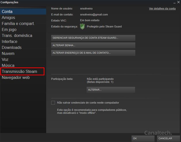 Aprenda como usar o Steam para transmitir suas partidas online