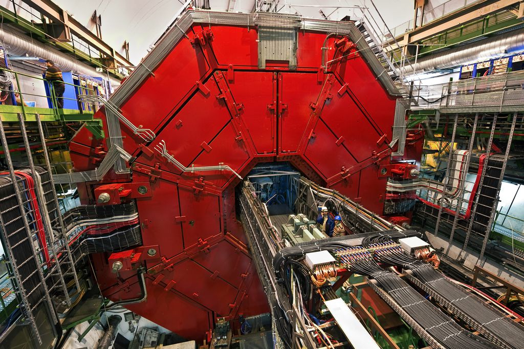 O experimento ALICE, do LHC, conta com a participação de pesquisadores brasileiros (Imagem: Reprodução/Mona Schweizer/CERN)
