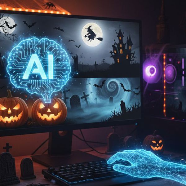 Halloween Assustador: Como a IA Está Transformando a Noite Mais Horripilante do Ano (e Assustando um Pouco)