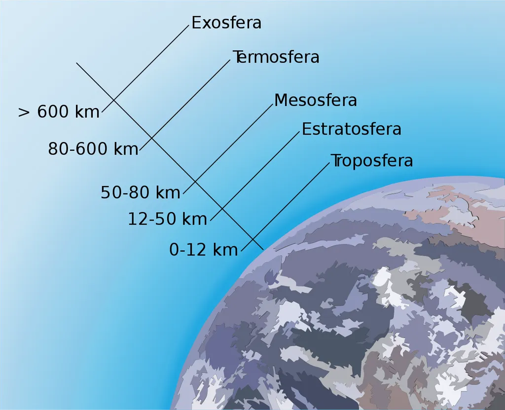 A água arremessada pelo vulcão chegou à mesosfera, e grande parte na estratosfera (Imagem: Reprodução/Wikimedia Commons)