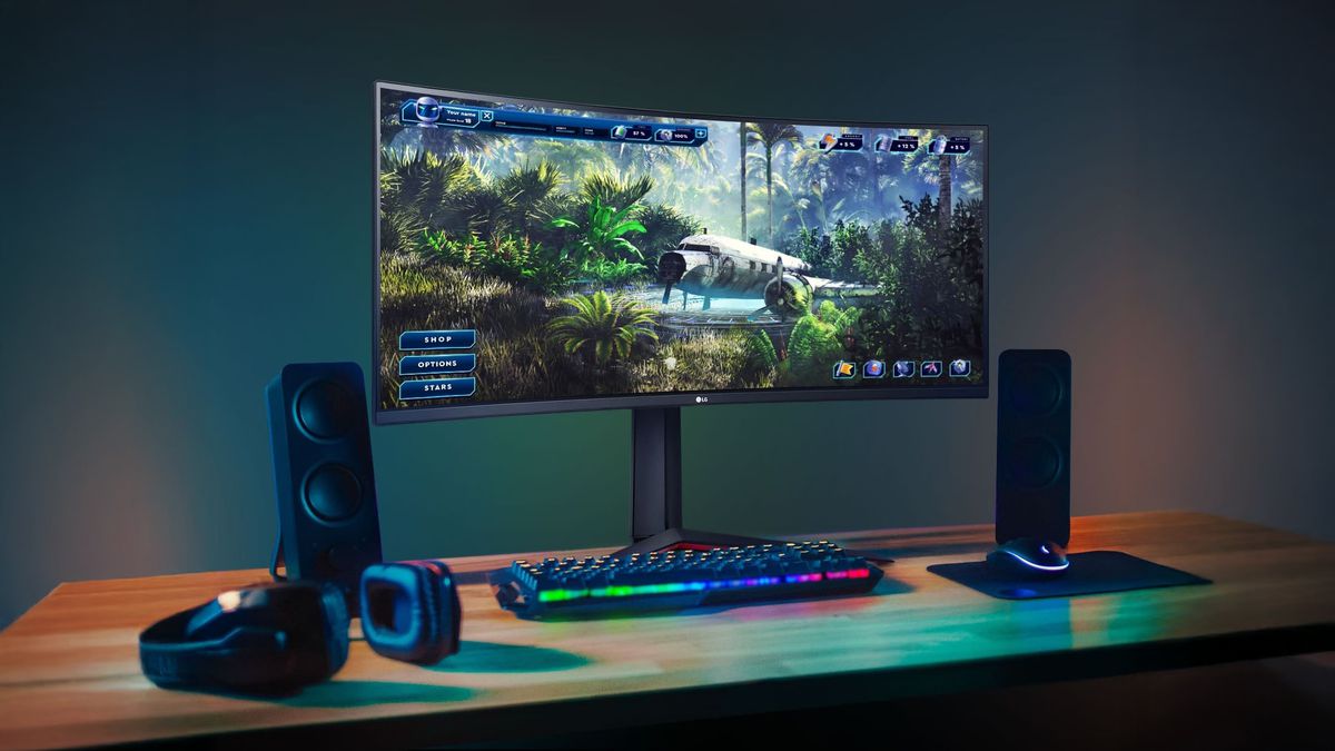 Pura imersão em jogos: monitor curvo LG UltraGear 34" com descontão no KaBuM!