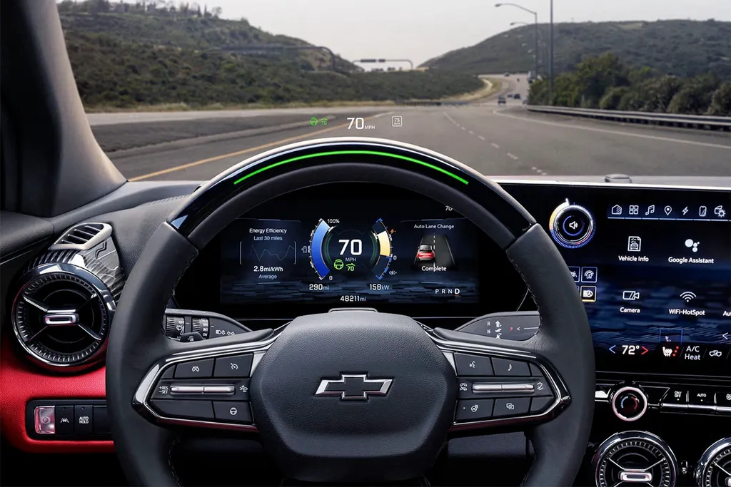Interior da Blazer EV será repleto de tecnologia (Imagem: Divulgação/Chevrolet)