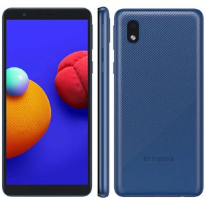 Smartphone Samsung Galaxy A01 Core 32GB Tela 5.3' Câmera Traseira 8MP Android GO 10.0 Dual Chip - Azul