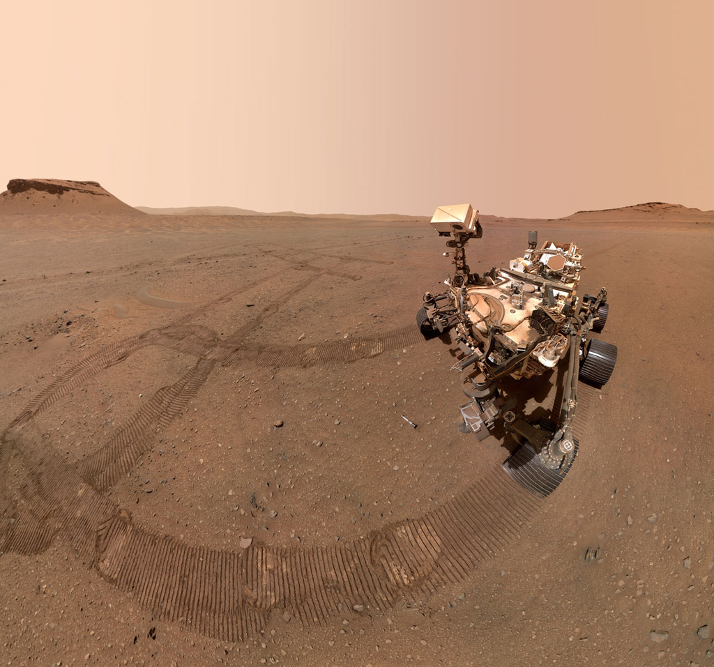 As amostras de Marte coletadas pelo rover Perseverance devem ser enviadas à Terra; mas e se houver microrganismos nelas? (Imagem: Reprodução/NASA/JPL-Caltech/MSSS)