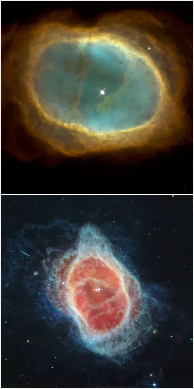 Agora podemos observar os gases desta nebulosa com muitos mais detalhes (Imagem: Reprodução/NASA/ESA/CSA/STScI/AURA)