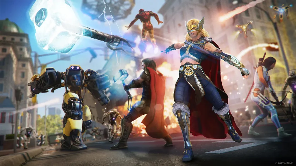 A Poderosa Thor pode arremesar o martelo nos inimigos, por exemplo (Foto: Divulgação/Square Enix)