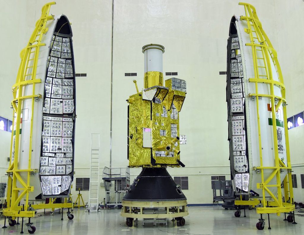 Satélite indiano EOS-3 (Imagem: Reprodução/ISRO)