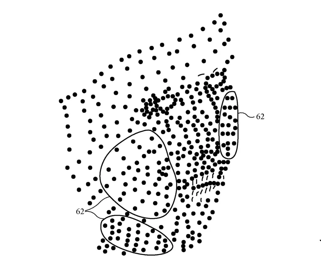 A patente é uma extensão do Face ID da Apple, mas também utilizará características faciais para detectar a composição corporal do usuário (Imagem: Valsan et al./US Patent Application Publication)