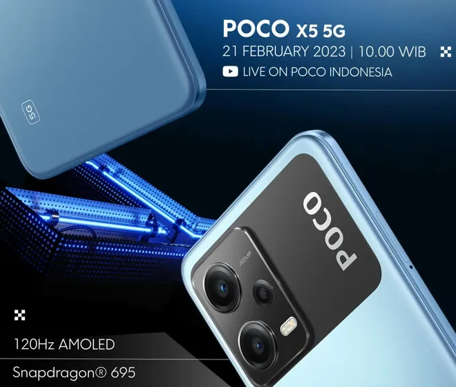 Poco X5 5G chegou à Indonésia (Imagem: Divulgação/Poco)