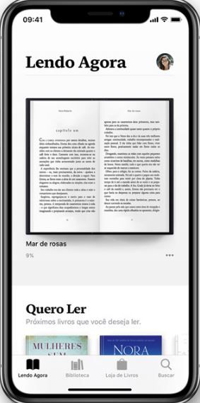 Novo design do Apple Books