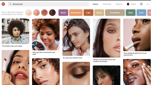 Pinterest cria filtro que permite buscar por fotos de determinados tons de pele
