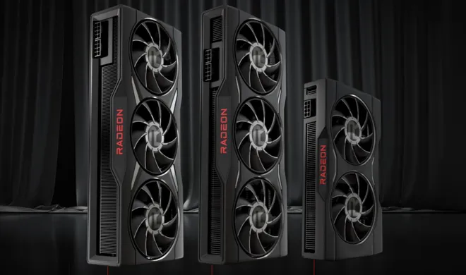A família Radeon RX 6X50 XT estreou trazendo clocks ligeiramente mais altos e memórias de maior velocidade (Imagem: AMD)