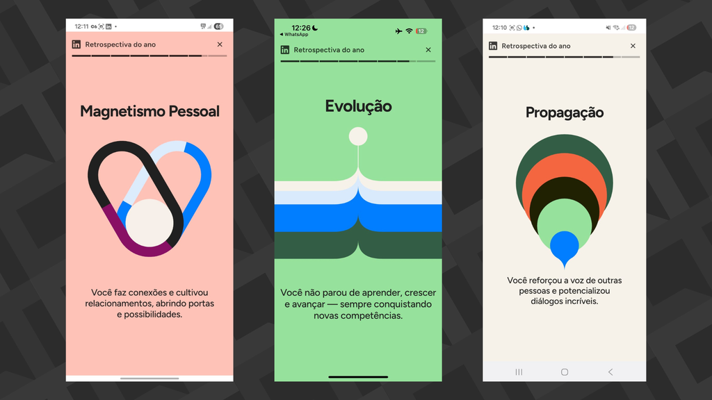 capturas de tela linkedin