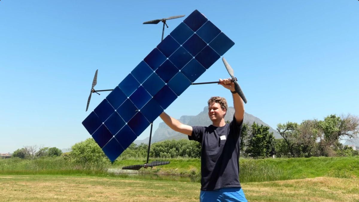 Youtuber Sul-Africano Cria Drone Solar que Supera 5 Horas de Voo e Bate Recorde Mundial