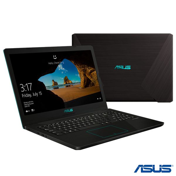 Notebook Asus AMD Ryzen™ 5 2500U 2°Geração 8 GB 1 TB Tela de 15,6" NVIDIA GTX1050 Preto e Azul - F570ZD-DM387T [À VISTA]