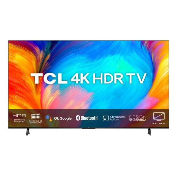 Smart TV LED 55' 4K UHD TCL 55P635 - Google TV, Wifi