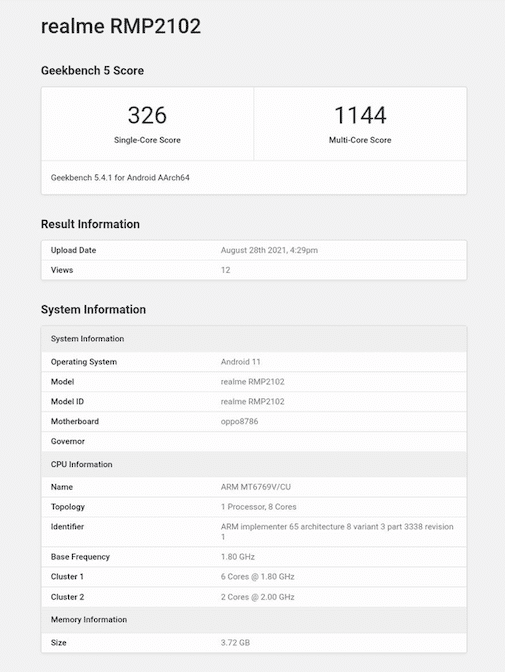 Realme está próxima de lançar o dispositivo (Imagem: Reprodução/91Mobiles)