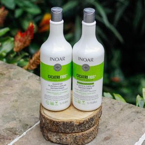 Inoar Kit CicatriFios Plástica Capilar – Shampoo e Condicionador 2x1L