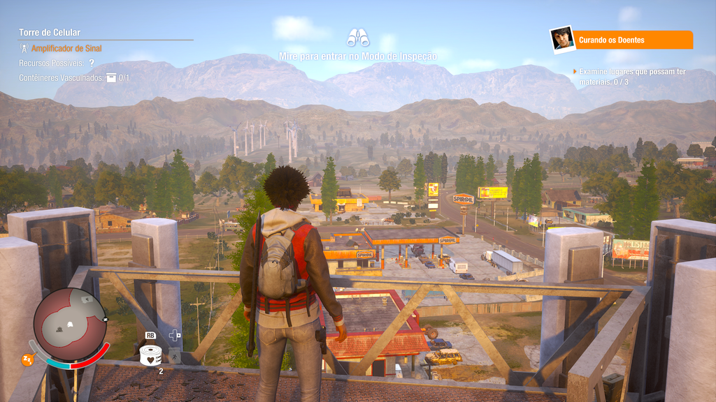 Draw distance de State of Decay 2 nos deixa enxerga praticamente todo o mapa, que se estende por quilômetros no horizonte