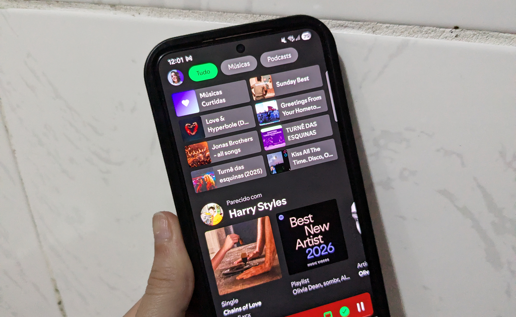 App do Spotify no Android