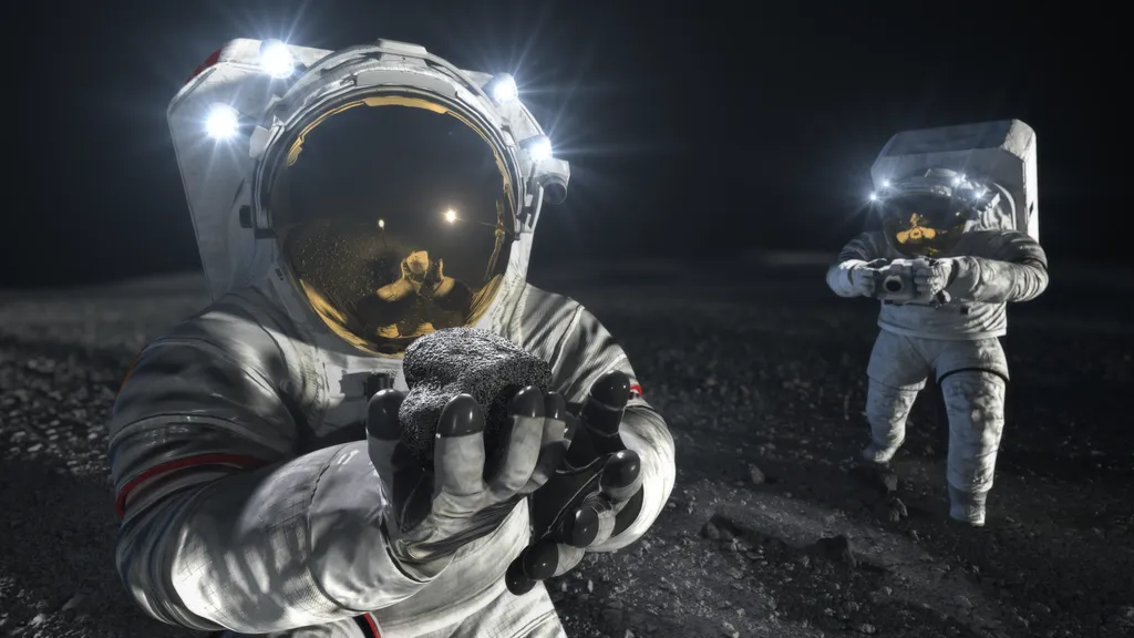 Astronautas na Lua poderão ajudar a buscar respostas de grandes perguntas da ciência planetária (Imagem: Reprodução/NASA)