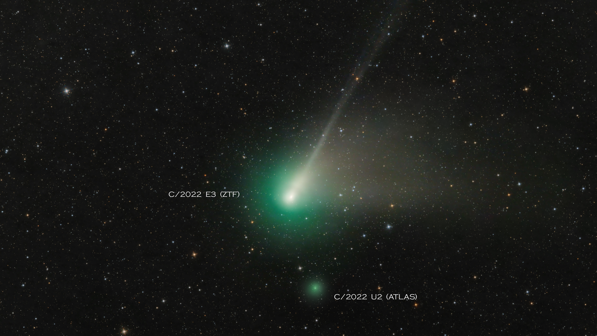 宇宙 Destaque da NASA: dupla de cometas está na foto astronômica do dia