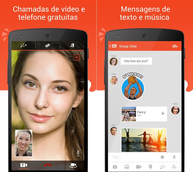 Videochamada no Android Videochamada no Android