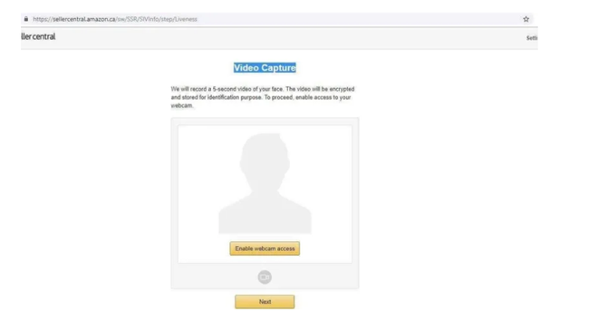 Amazon pode começar a usar reconhecimento facial para identificar vendedores