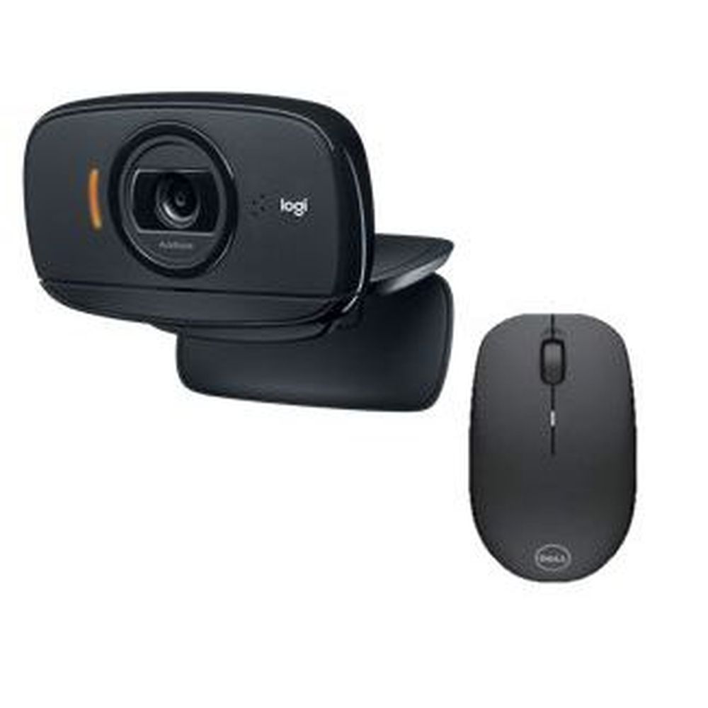 Kit cam Logitech C525 HD e Mouse Sem fio Wireless Dell WM126 [À