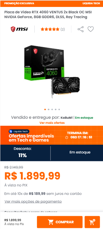 Imagem na descrição da promoção