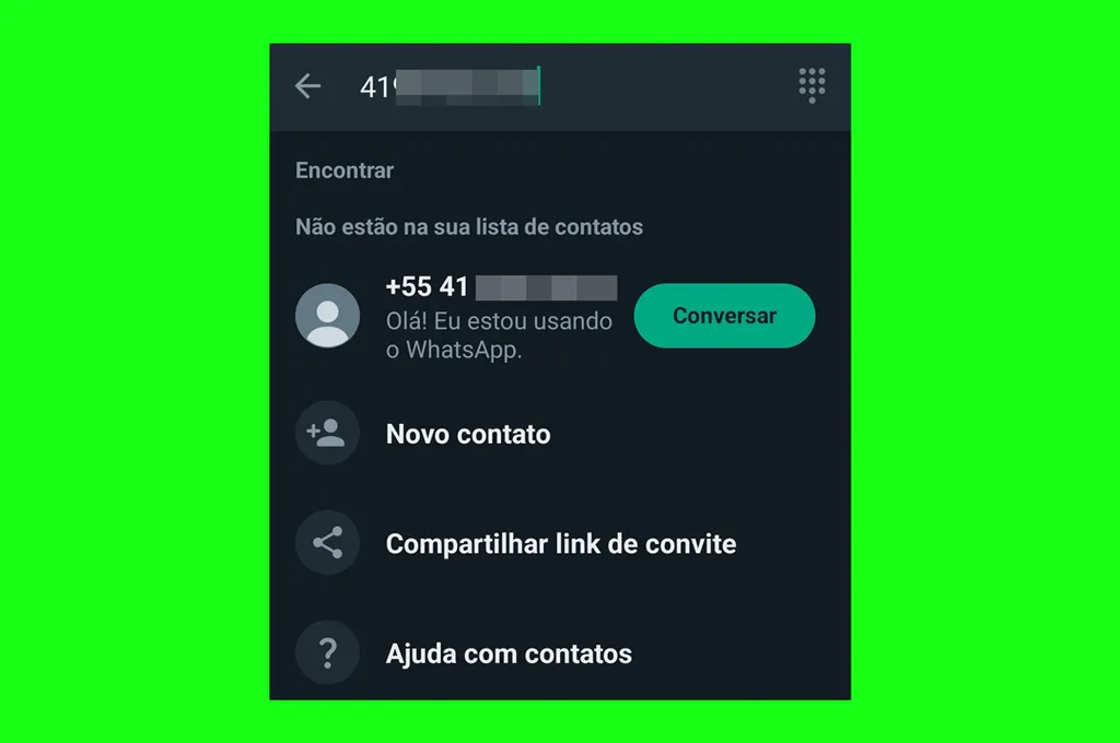 WhatsApp agora busca usuário com número fora da sua lista de contatos (Imagem: Reprodução/WABetaInfo)